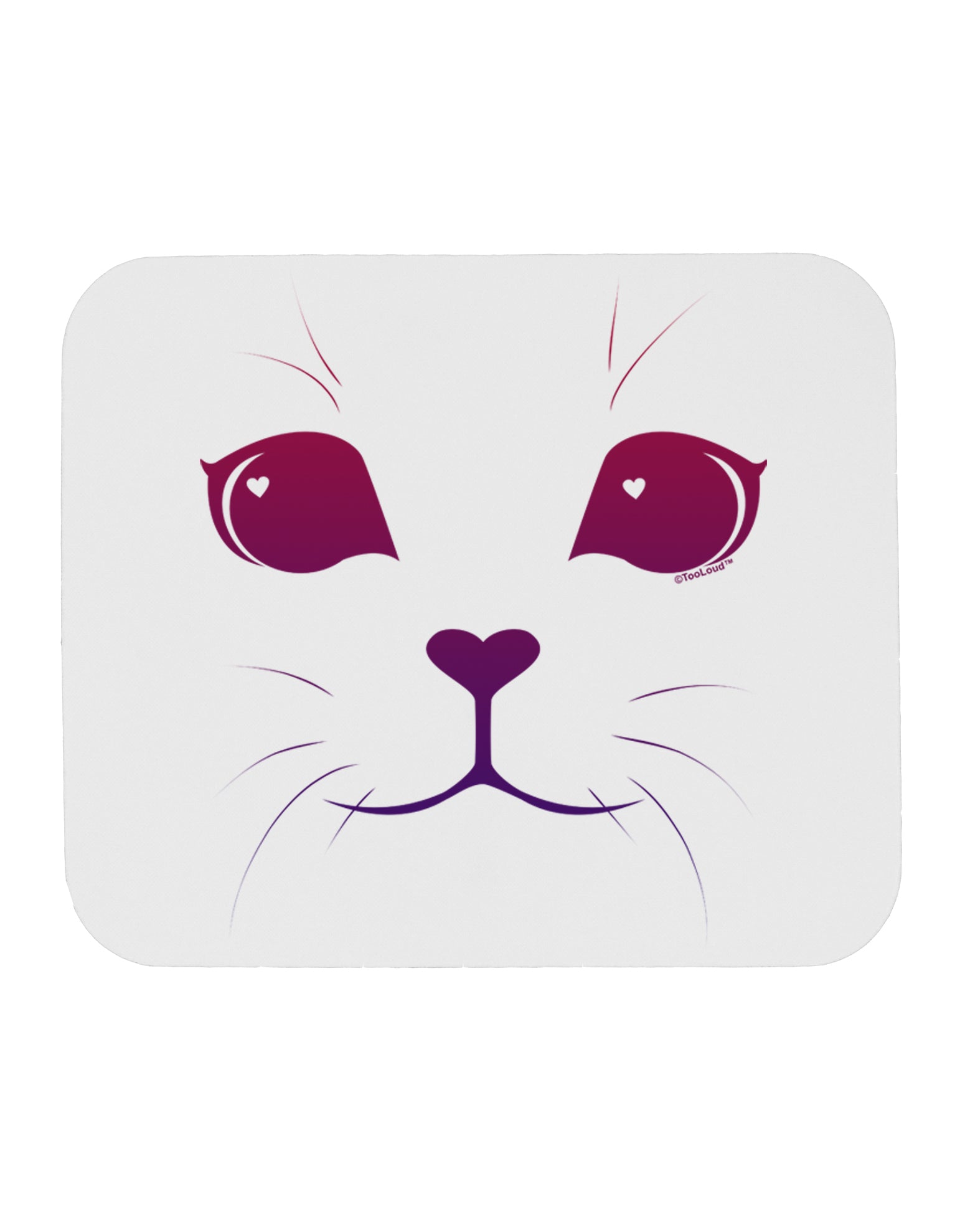 Heart Kitten Mousepad by TooLoud-TooLoud-White-Davson Sales