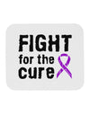 Fight for the Cure - Purple Ribbon Crohn’s Disease Mousepad-TooLoud-White-Davson Sales