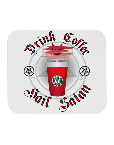 Red Cup Drink Coffee Hail Satan Mousepad by TooLoud-TooLoud-White-Davson Sales