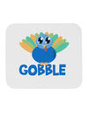 Cute Gobble Turkey Blue Mousepad-TooLoud-White-Davson Sales