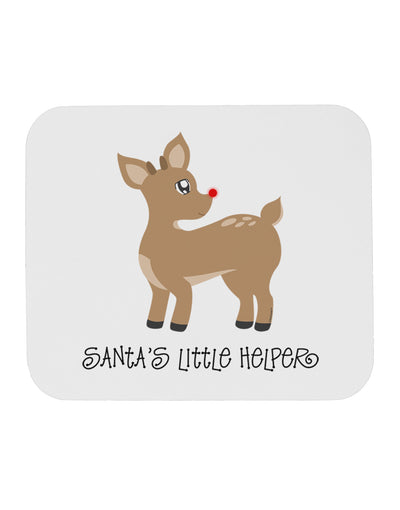 Santa's Little Helper Cute Rudolph - Christmas Mousepad by TooLoud-TooLoud-White-Davson Sales