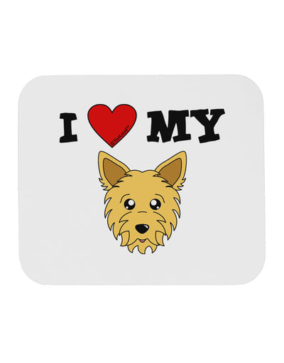 I Heart My - Cute Yorkshire Terrier Yorkie Dog Mousepad by TooLoud-TooLoud-White-Davson Sales