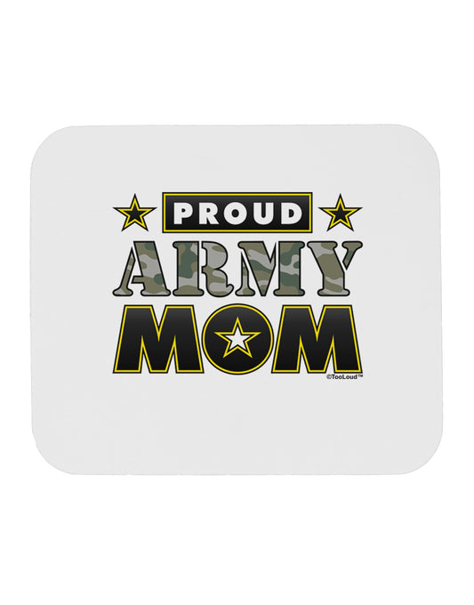 Proud Army Mom Mousepad-TooLoud-White-Davson Sales