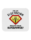 Electrician - Superpower Mousepad-TooLoud-White-Davson Sales