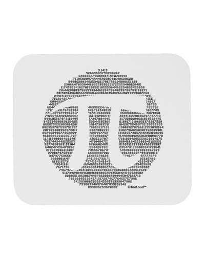 Pi Day Design - Pi Circle Cutout Mousepad by TooLoud-TooLoud-White-Davson Sales