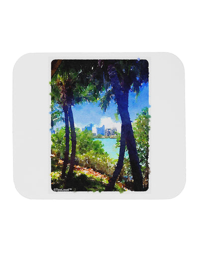 TooLoud Tropical Skyline Mousepad-TooLoud-White-Davson Sales