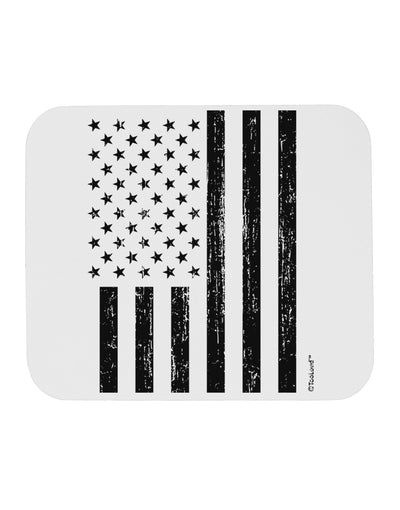 Stamp Style American Flag - Distressed Mousepad by TooLoud-TooLoud-White-Davson Sales