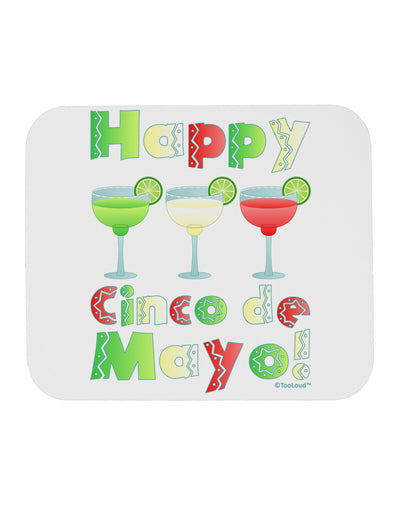 Margaritas - Mexican Flag Colors - Happy Cinco de Mayo Mousepad by TooLoud-TooLoud-White-Davson Sales