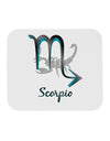 Scorpio Symbol Mousepad-TooLoud-White-Davson Sales