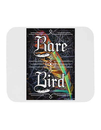 Rare Bird - Colorful Feather Mousepad-TooLoud-White-Davson Sales