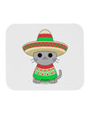 Cat with Sombrero and Poncho Mousepad by TooLoud-TooLoud-White-Davson Sales