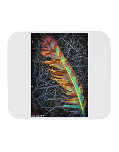 Rainbow Feather Mousepad-TooLoud-White-Davson Sales