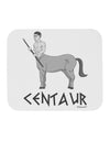 Greek Mythology Centaur Design - Grayscale - Text Mousepad by TooLoud-TooLoud-White-Davson Sales