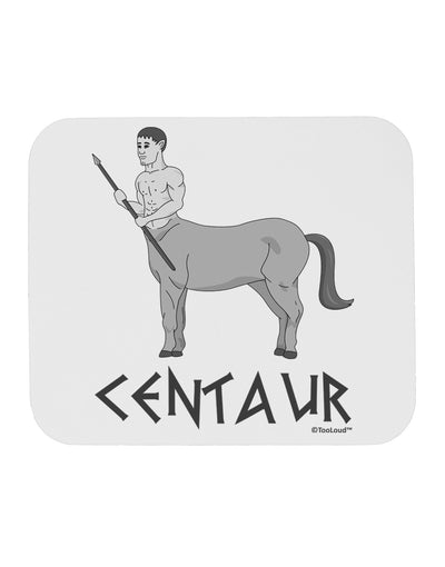 Greek Mythology Centaur Design - Grayscale - Text Mousepad by TooLoud-TooLoud-White-Davson Sales