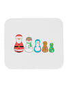 Cute Christmas Matryoshka Nesting Dolls Mousepad-TooLoud-White-Davson Sales