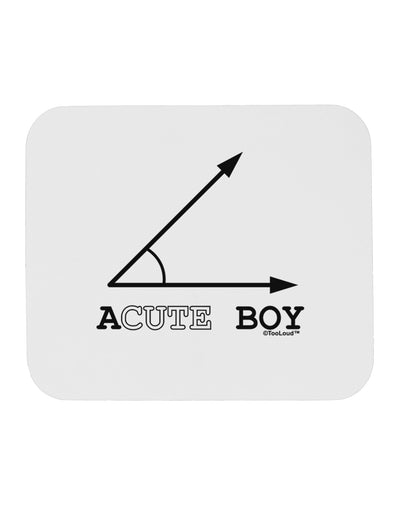 Acute Boy Mousepad-TooLoud-White-Davson Sales