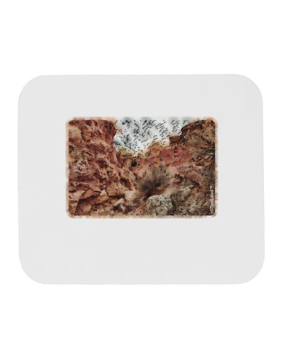 Colorado Painted Rocks Watercolor Mousepad-TooLoud-White-Davson Sales