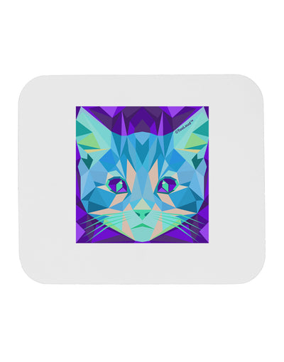 Geometric Kitty Inverted Mousepad-TooLoud-White-Davson Sales