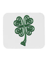 3D Style Celtic Knot 4 Leaf Clover Mousepad-TooLoud-White-Davson Sales