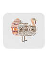 Turkey Typography Mousepad-TooLoud-White-Davson Sales