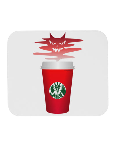 Red Cup Satan Coffee Mousepad by TooLoud-TooLoud-White-Davson Sales