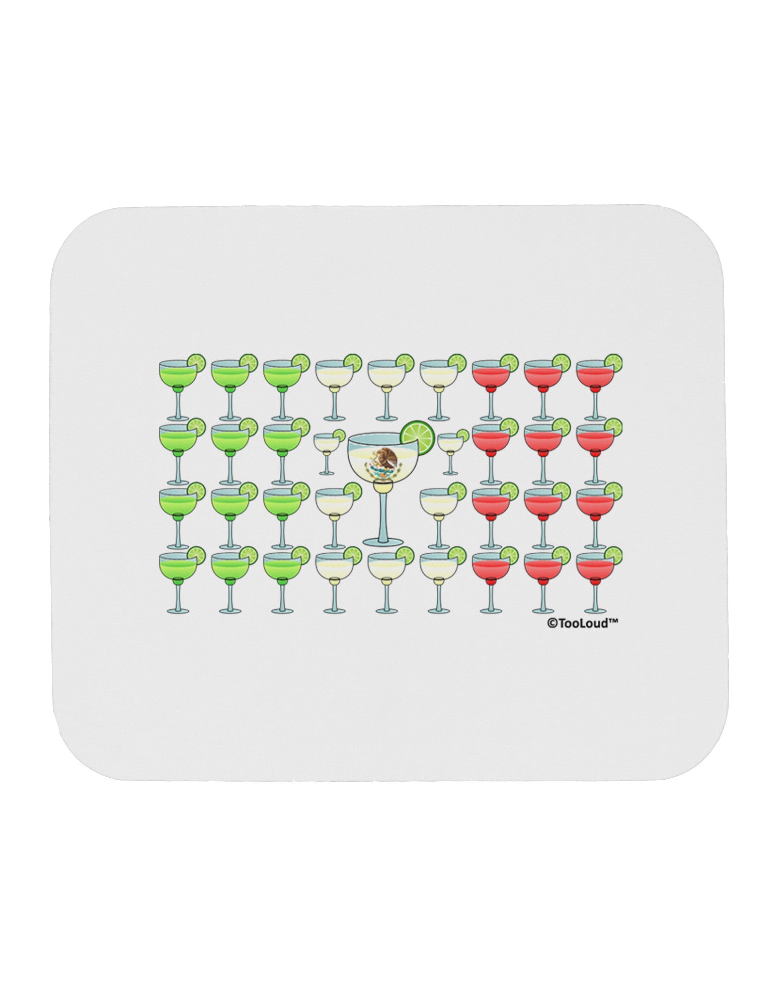 Mexican Flag of Margaritas Mousepad by TooLoud-TooLoud-White-Davson Sales