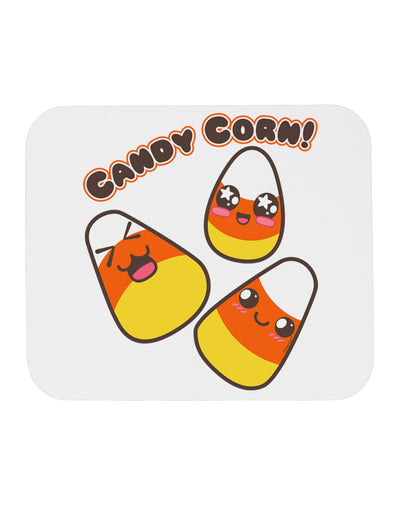 Cute Kawaii Candy Corn Halloween Mousepad-TooLoud-White-Davson Sales