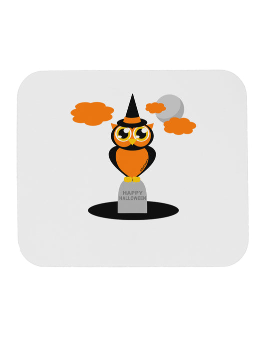 Owl Orange Mousepad-TooLoud-White-Davson Sales
