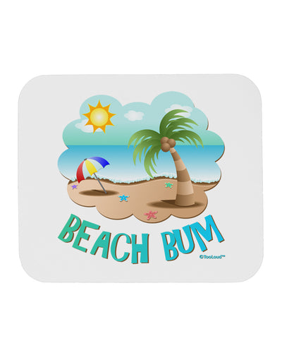 Fun Summer Beach Scene - Beach Bum Mousepad by TooLoud-TooLoud-White-Davson Sales