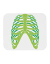 Human Green Skeleton Bones Ribcage Mousepad-TooLoud-White-Davson Sales