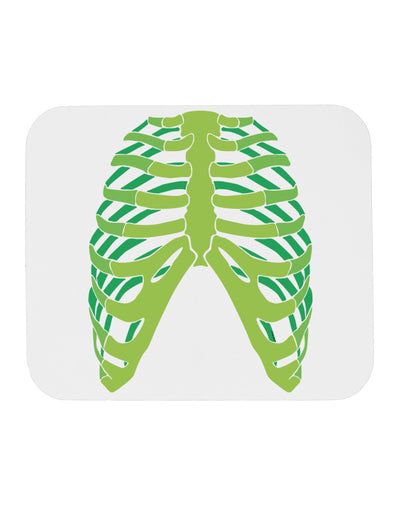 Human Green Skeleton Bones Ribcage Mousepad-TooLoud-White-Davson Sales