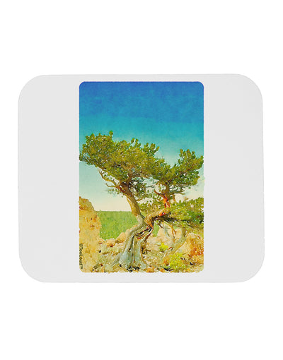 Colorado Tree Watercolor Mousepad-TooLoud-White-Davson Sales