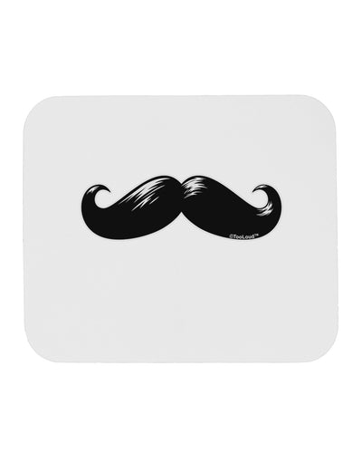 Big Black Mustache Mousepad-TooLoud-White-Davson Sales