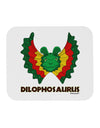 Dilophosaurus Design - Color - Text Mousepad by TooLoud-TooLoud-White-Davson Sales