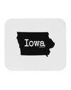 Iowa - United States Shape Mousepad-TooLoud-White-Davson Sales