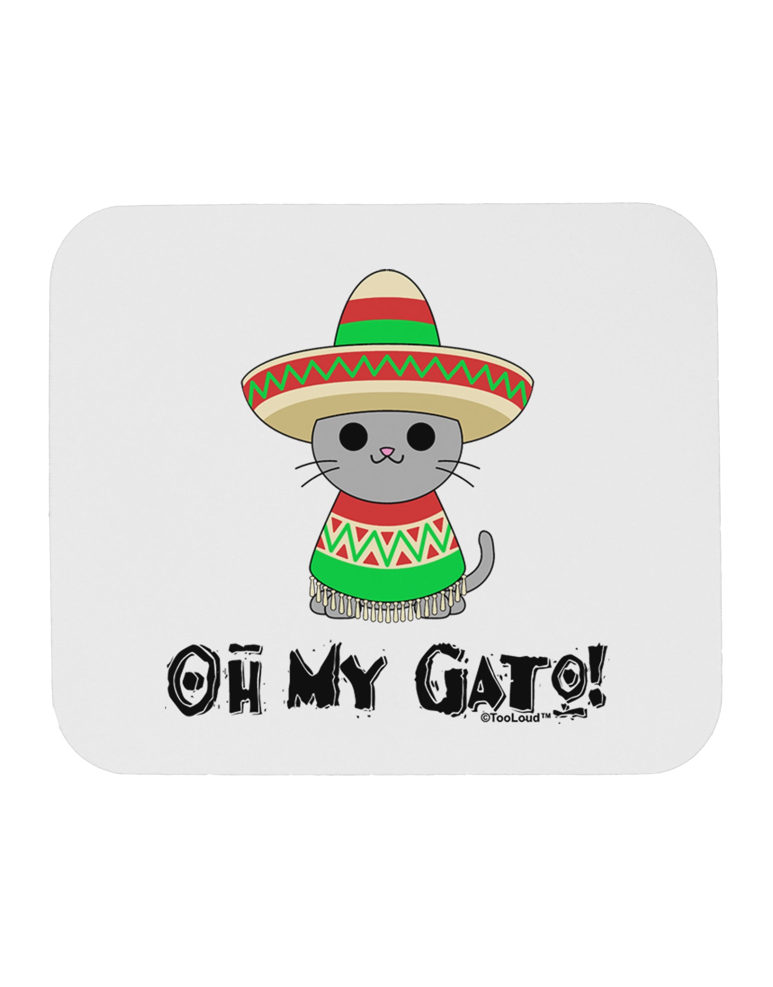 Oh My Gato - Cinco De Mayo Mousepad by TooLoud-TooLoud-White-Davson Sales