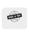 90th Birthday Made In Birth Year 1928 Mousepad-TooLoud-White-Davson Sales