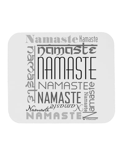 Namaste Rectangle Mousepad-TooLoud-White-Davson Sales