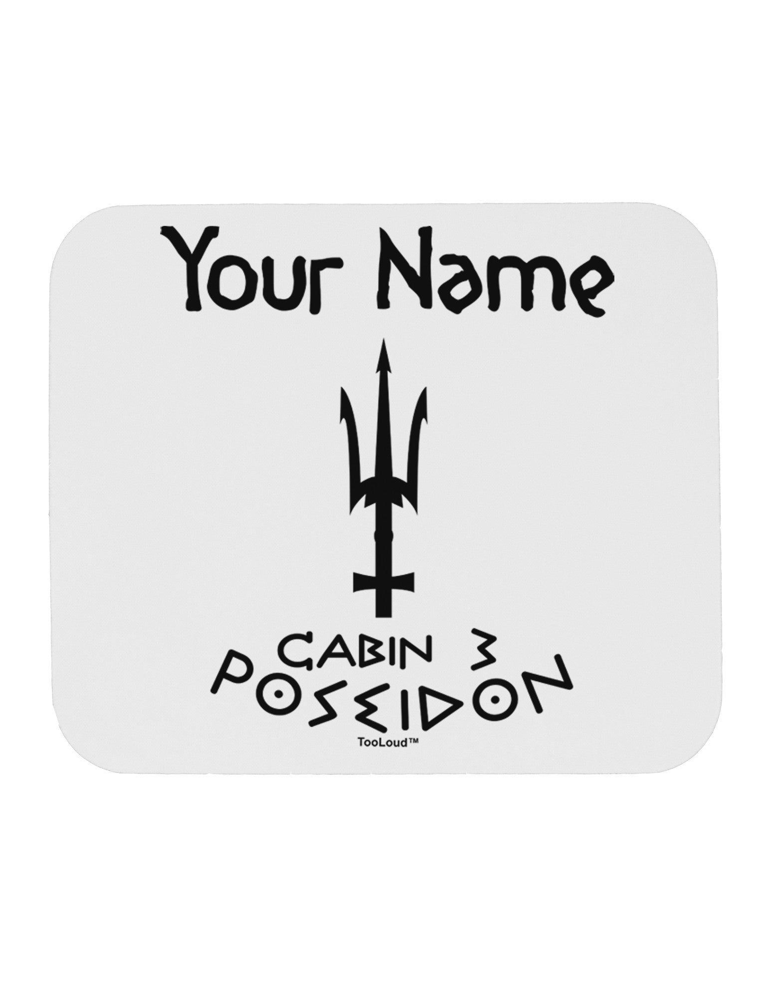 Personalized Cabin 3 Poseidon Mousepad-TooLoud-White-Davson Sales