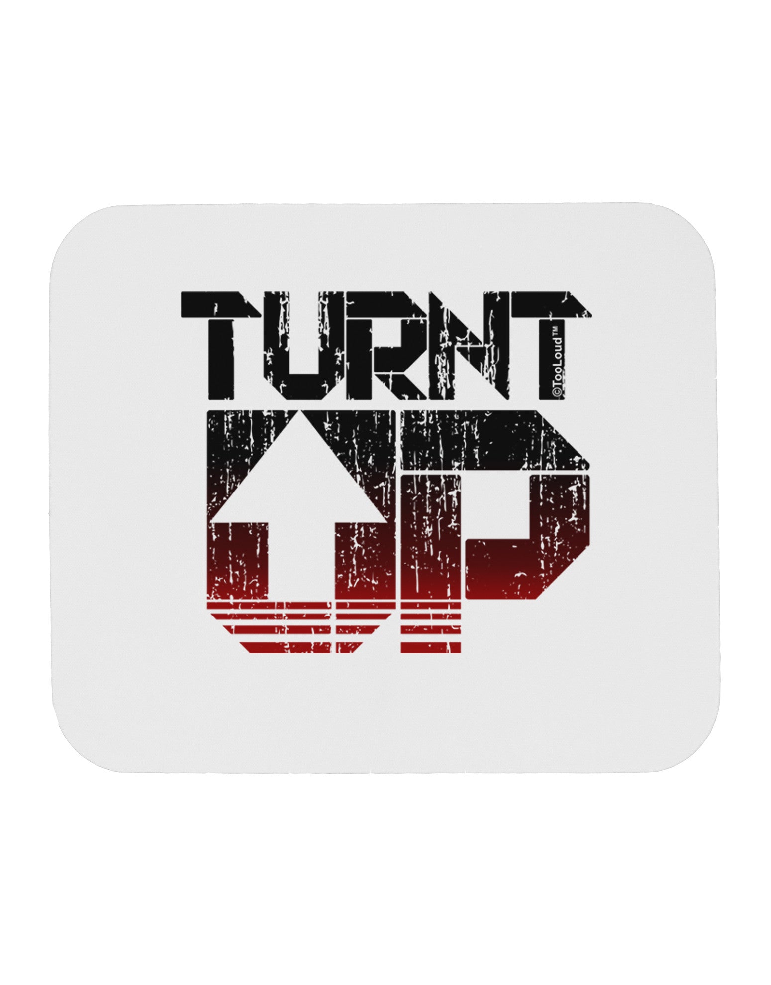 TooLoud Turnt Up Distressed Mousepad-TooLoud-White-Davson Sales