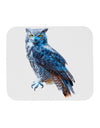 Colorful Great Horned Owl Mousepad-TooLoud-White-Davson Sales