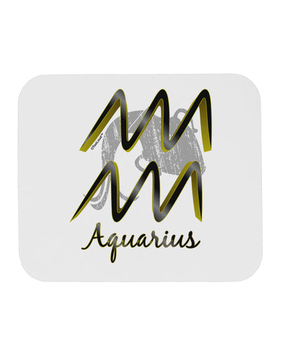 Aquarius Symbol Mousepad-TooLoud-White-Davson Sales