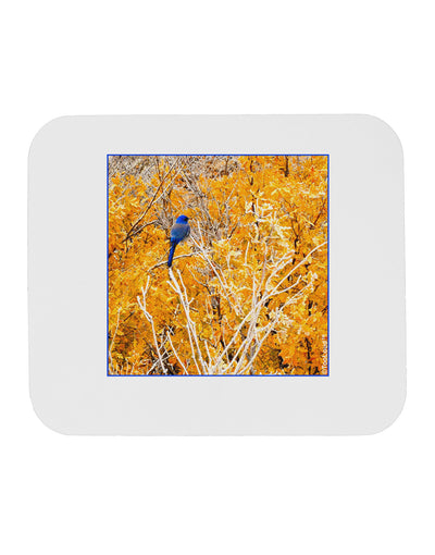 Blue Bird in Yellow Mousepad-TooLoud-White-Davson Sales