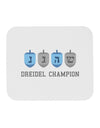 Dreidel Champion Hanukkah Mousepad-TooLoud-White-Davson Sales