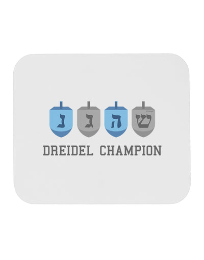 Dreidel Champion Hanukkah Mousepad-TooLoud-White-Davson Sales