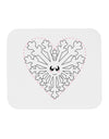 Heart Snowflake Christmas Mousepad-TooLoud-White-Davson Sales