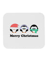 Merry Christmas Penguins See Hear Speak No Evil Mousepad-TooLoud-White-Davson Sales