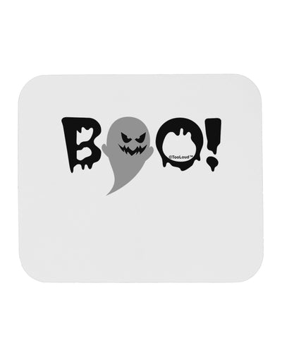 Scary Boo Text Mousepad-TooLoud-White-Davson Sales