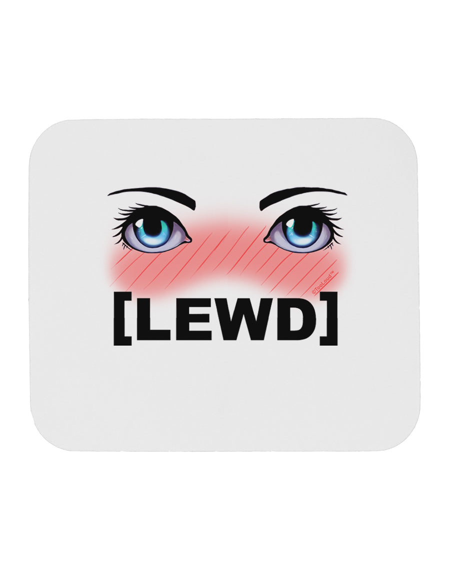 Blushing Anime Eyes Lewd Mousepad by TooLoud-TooLoud-White-Davson Sales