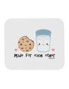 Cute Milk and Cookie - Made for Each Other Mousepad by TooLoud-TooLoud-White-Davson Sales